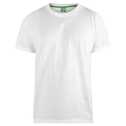 Plus Size Flyers Plain T-Shirt White