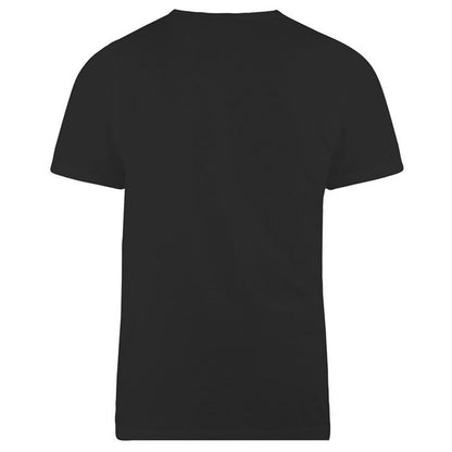 Plus Size Flyers Plain T-Shirt Black