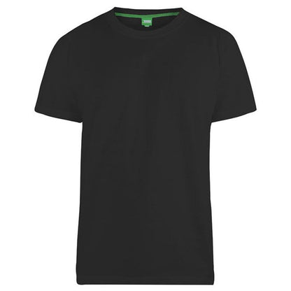 Plus Size Flyers Plain T-Shirt Black