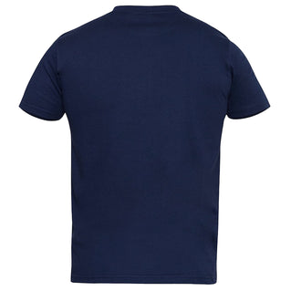 D555 Plus Size Flyers Plain T-Shirt Navy