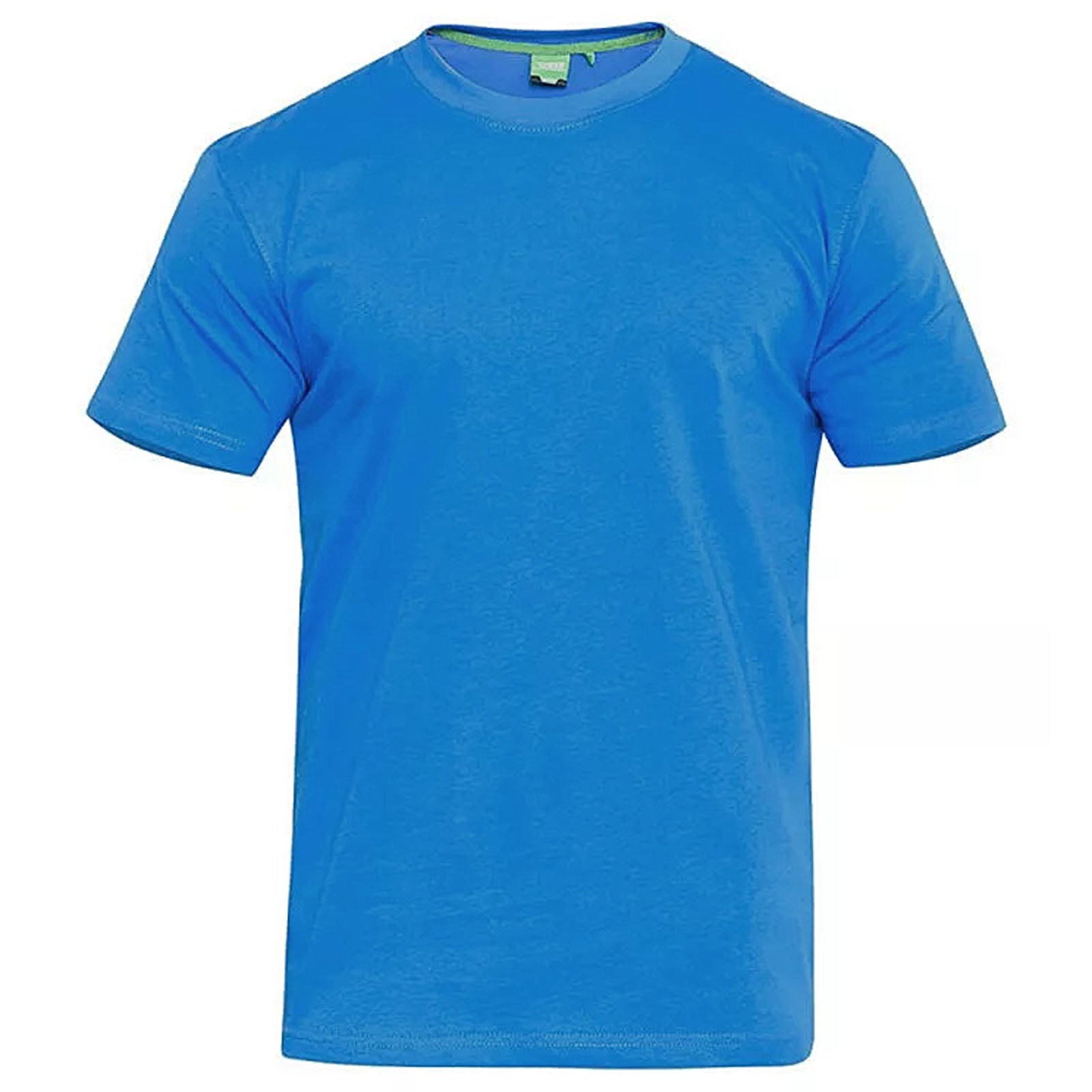 D555 Plus Size Flyers Plain T Shirt Blue