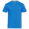 Plus Size Flyers Plain T-Shirt Blue