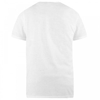 D555 Plus Size Signature V-Neck T-Shirt White