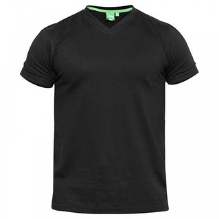 D555 Plus Size Signature V-Neck T-Shirt Black