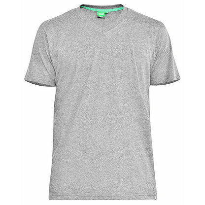 Plus Size Signature V-Neck T-Shirt Grey Melange