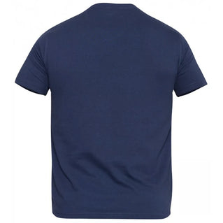 D555 Plus Size Signature V-Neck T-Shirt Navy