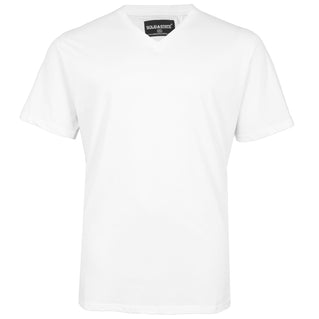 Solid State Plus Size Wisconsin V-Neck T-Shirt White