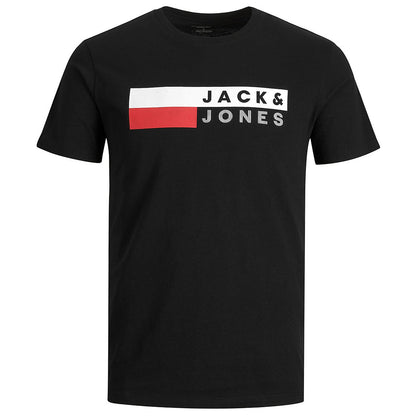 Jack & Jones Plus Size Corp Logo O-Neck T-Shirt Black/Play9