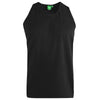 Plus Size Fabio Plain Vest Black