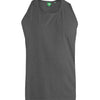 Plus Size Fabio Plain Vest Charcoal