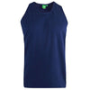 Plus Size Fabio Plain Vest Navy