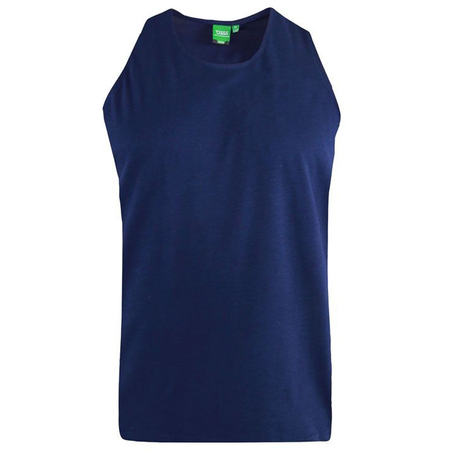 Plus Size Fabio Plain Vest Navy