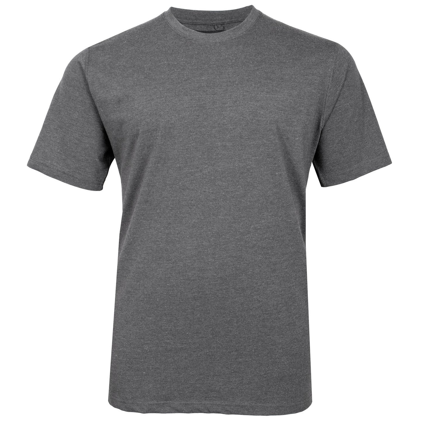 Solid State Plus Size Houston Premium Weight T-Shirt Charcoal Marl