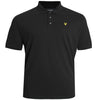 Plus Size Sp400 Plain Polo Black