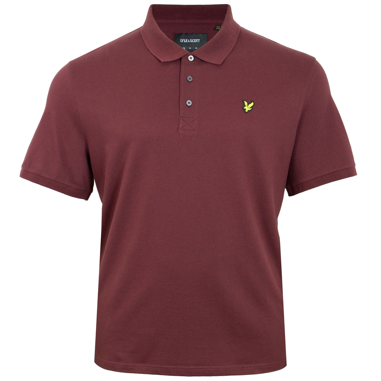 Plus Size Sp400 Plain Polo Burgundy