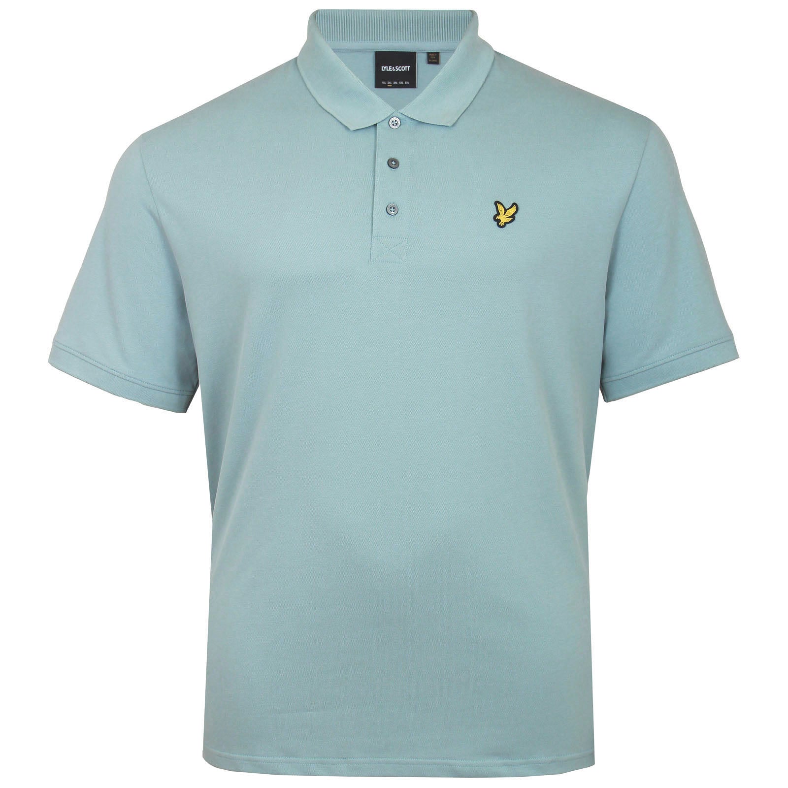 Lyle Scott Lyle Scott Plus Size Sp400 Plain Polo Slate Blue Bigboys