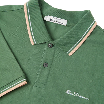 Plus Size Signature Tipped Polo Rich Fern