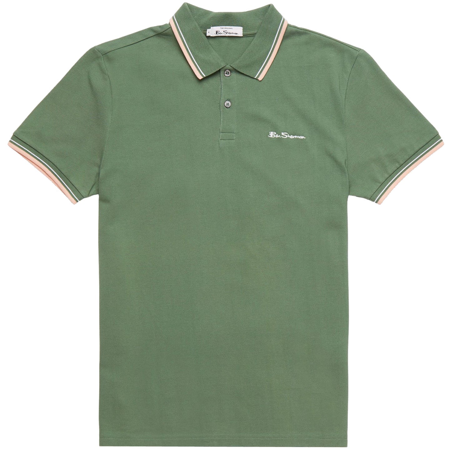 Plus Size Signature Tipped Polo Rich Fern