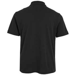 Solid State Plus Size Maine Plain Polo Black