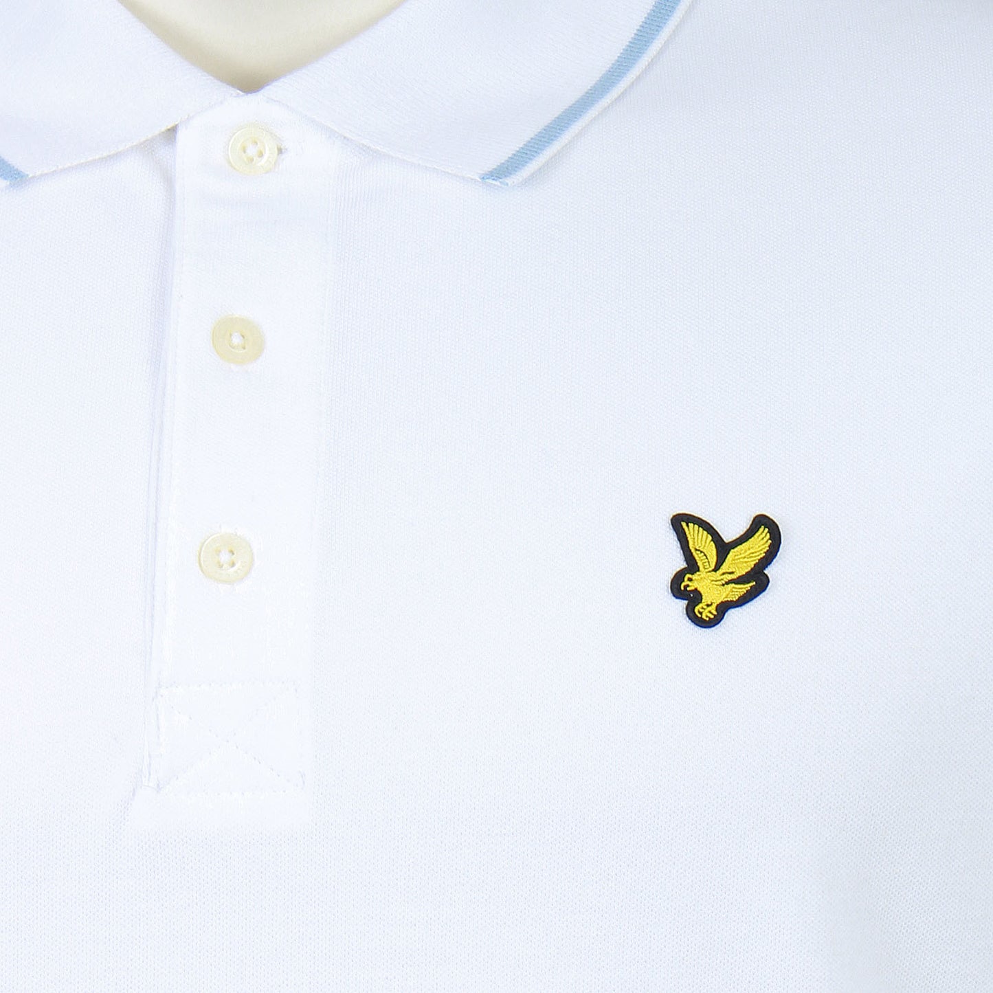 Lyle & Scott Plus Size Tipped Polo Shirt White