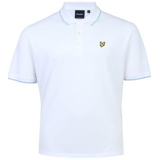 Lyle & Scott Plus Size Tipped Polo Shirt White