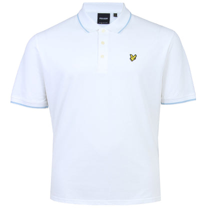 Lyle & Scott Plus Size Tipped Polo Shirt White