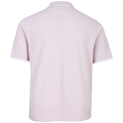 Lyle & Scott Plus Size Tipped Polo Shirt Pink Salt