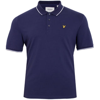 Lyle & Scott Plus Size SP1524 Tipped Polo Navy