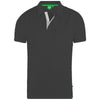 D555 Plus Size Grant Pique Pocket Polo Black