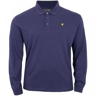 Lyle & Scott Plus Size Lp400 Long Sleeve Polo Navy