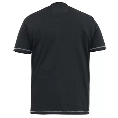 D555 Plus Size Kenton 'Retro Car' T-Shirt Black