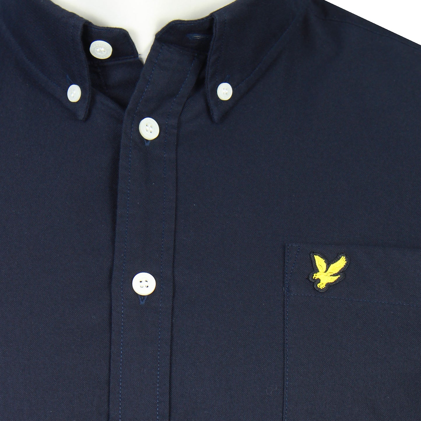 Lyle & Scott Plus Size Oxford Short Sleeve Shirt Dark Navy