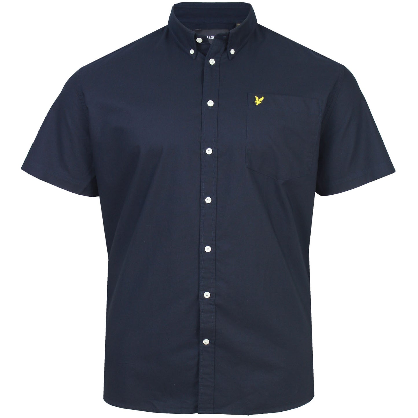 Lyle & Scott Plus Size Oxford Short Sleeve Shirt Dark Navy