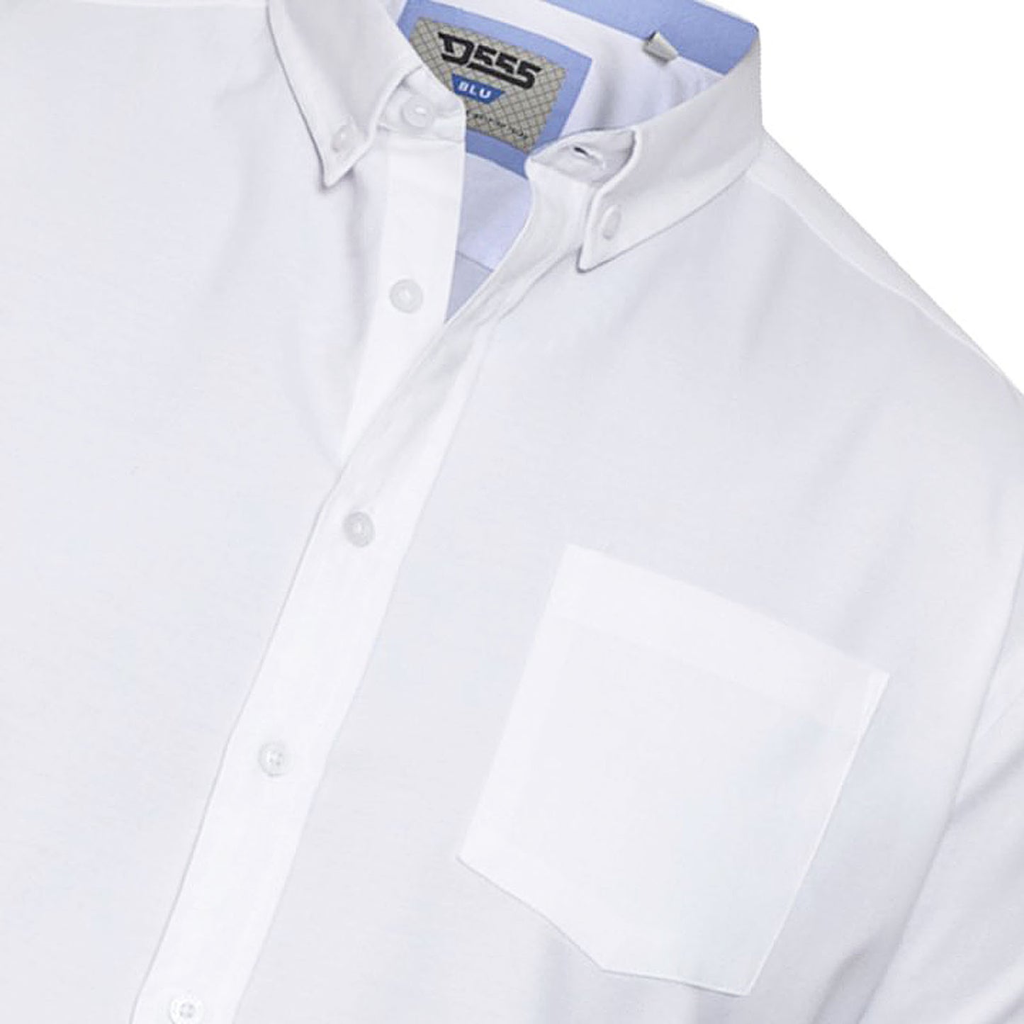 Plus Size Richard Basic Oxford L/S Shirt White