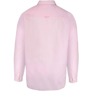 D555 Plus Size Richard Basic Oxford L/S Shirt Pink