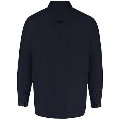 Plus Size Richard Basic Oxford L/S Shirt Navy