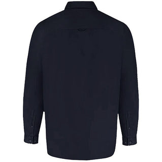 D555 Plus Size Richard Basic Oxford L/S Shirt Navy