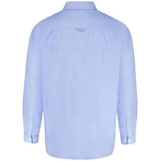 D555 Plus Size Richard Basic Oxford L/S Shirt Sky Blue