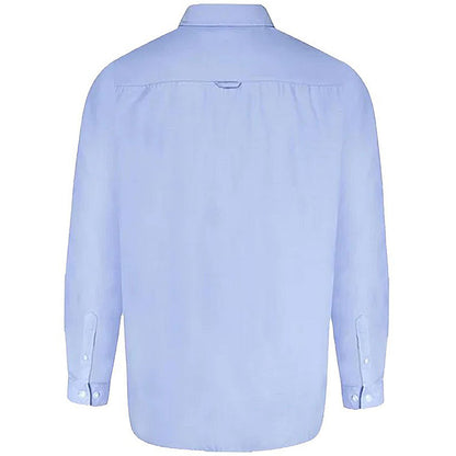 Plus Size Richard Basic Oxford L/S Shirt Sky Blue