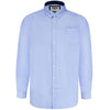 Plus Size Richard Basic Oxford L/S Shirt Sky Blue