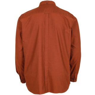 Ben Sherman Plus Size 65094 Oxford L/S Shirt Burnt Orange