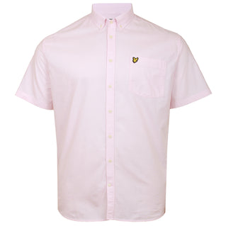 Lyle & Scott Plus Size Sw2004 Oxford S/S Shirt Light Pink