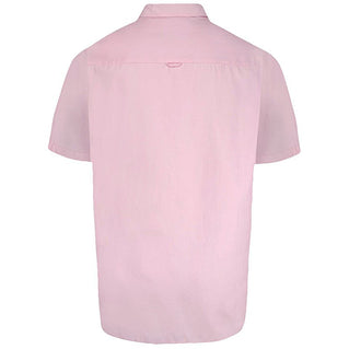 D555 Plus Size James Basic Oxford S/S Shirt Pink