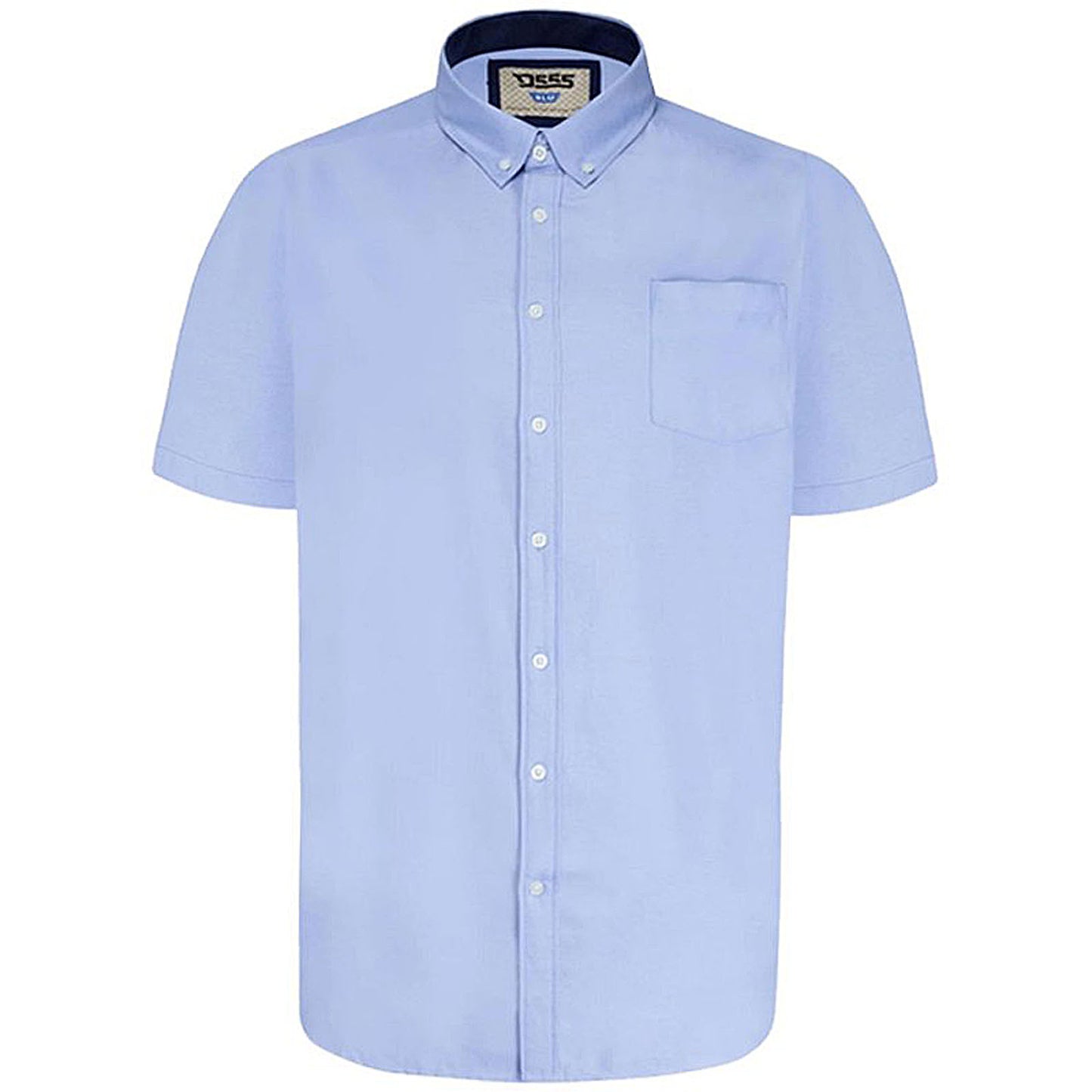 Plus Size James Basic Oxford S/S Shirt Sky Blue