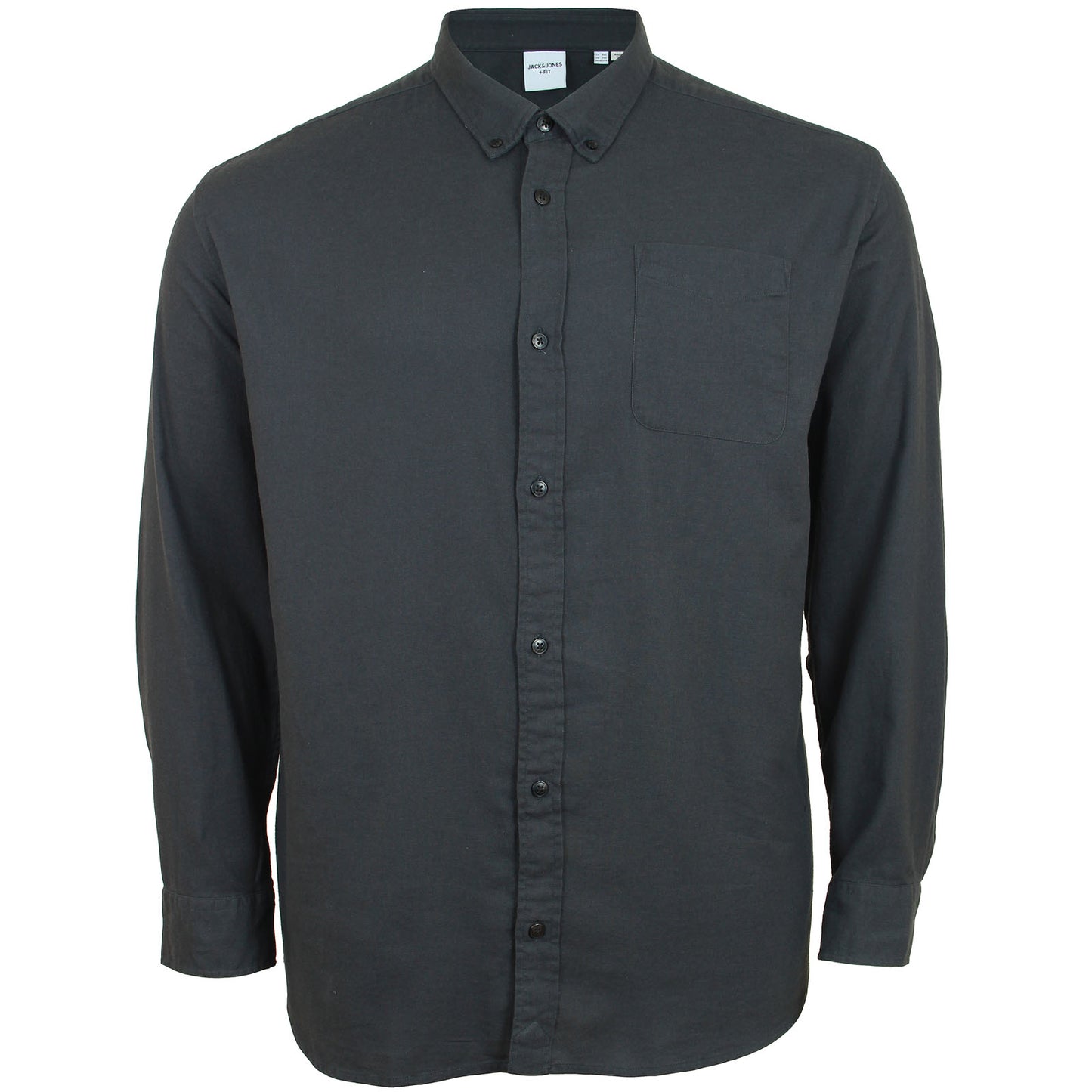 Plus Size Brook Twill L/S Shirt Black Sand