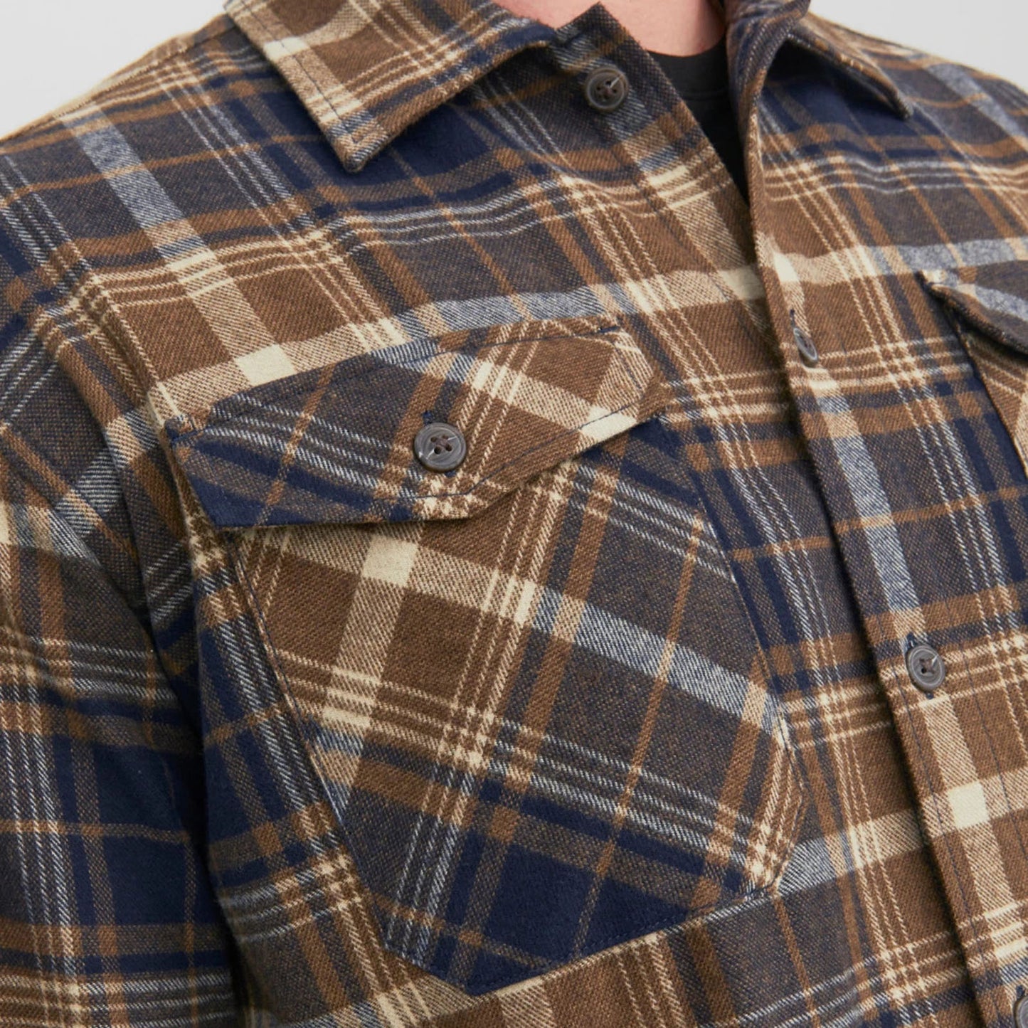 Jack & Jones Plus Size Eddie Overshirt Otter