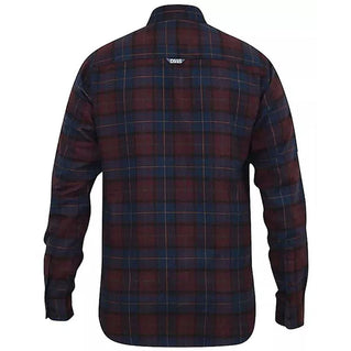 D555 Plus Size Thornwood Flannel Check L/S Shirt Red Check