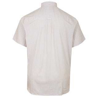 Lyle & Scott Plus Size Gingham Slim Short Sleeve Shirt Cove/White