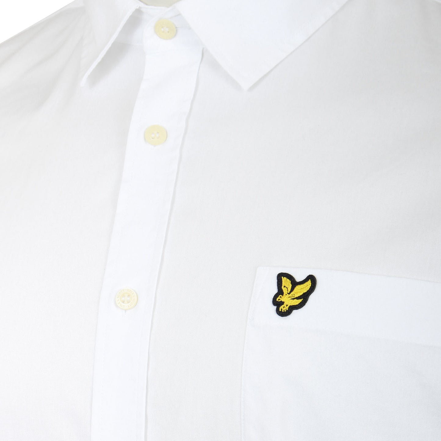 Lyle & Scott Plus Size Sw2006 Poplin Ss Shirt White