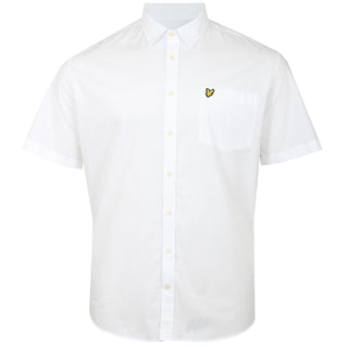 Lyle & Scott Plus Size Sw2006 Poplin Ss Shirt White